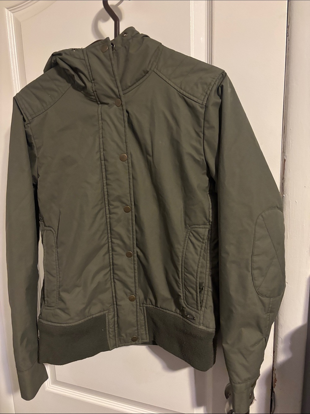 MEC Women’s Hooded Utility Bomber Jacket - Olive Green (Size [Medium])